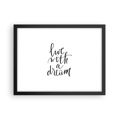 Poszter fehér keretben - Természetesen - 40x30 cm