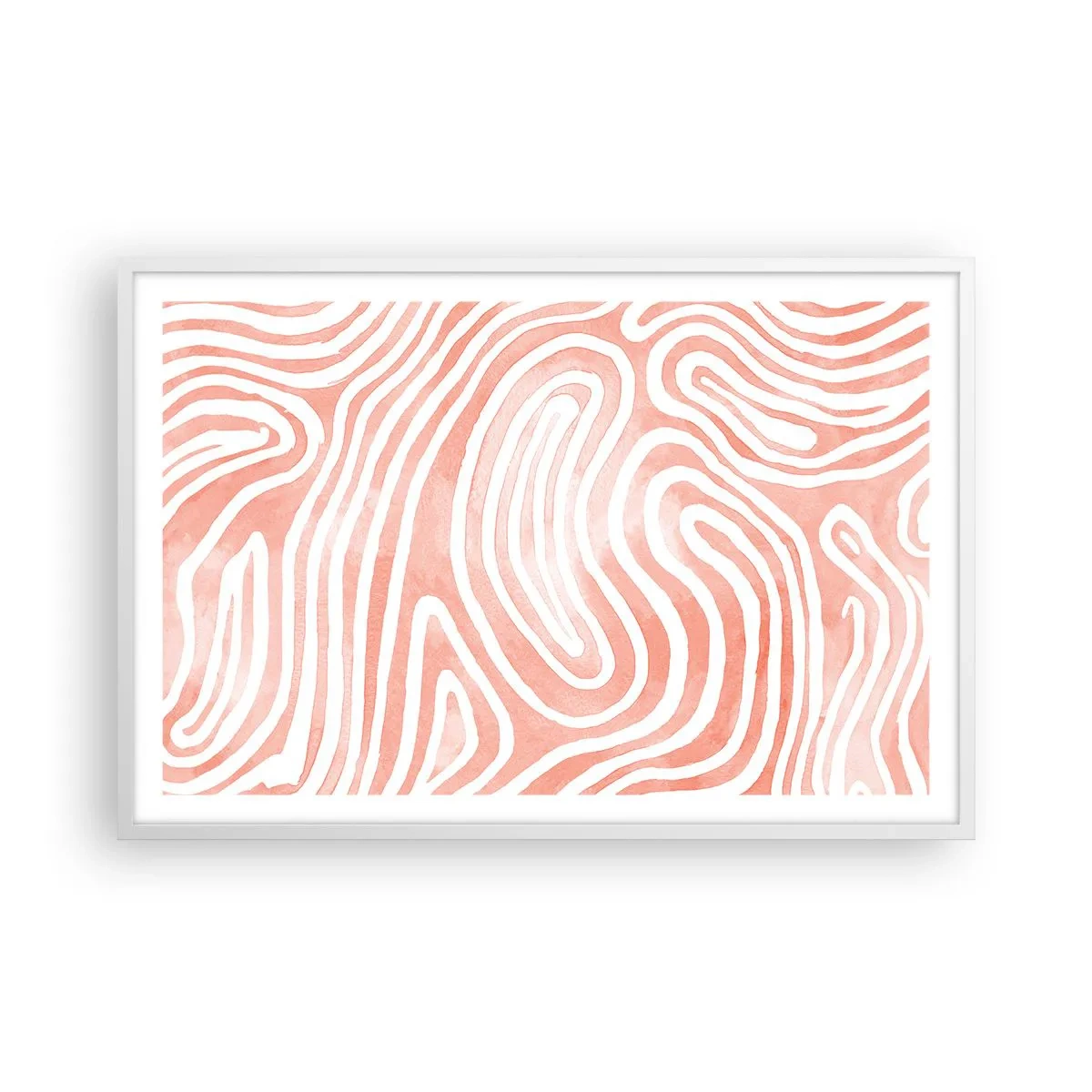 Poszter fekete keretben - Egy korall labirintusban - 91x61 cm