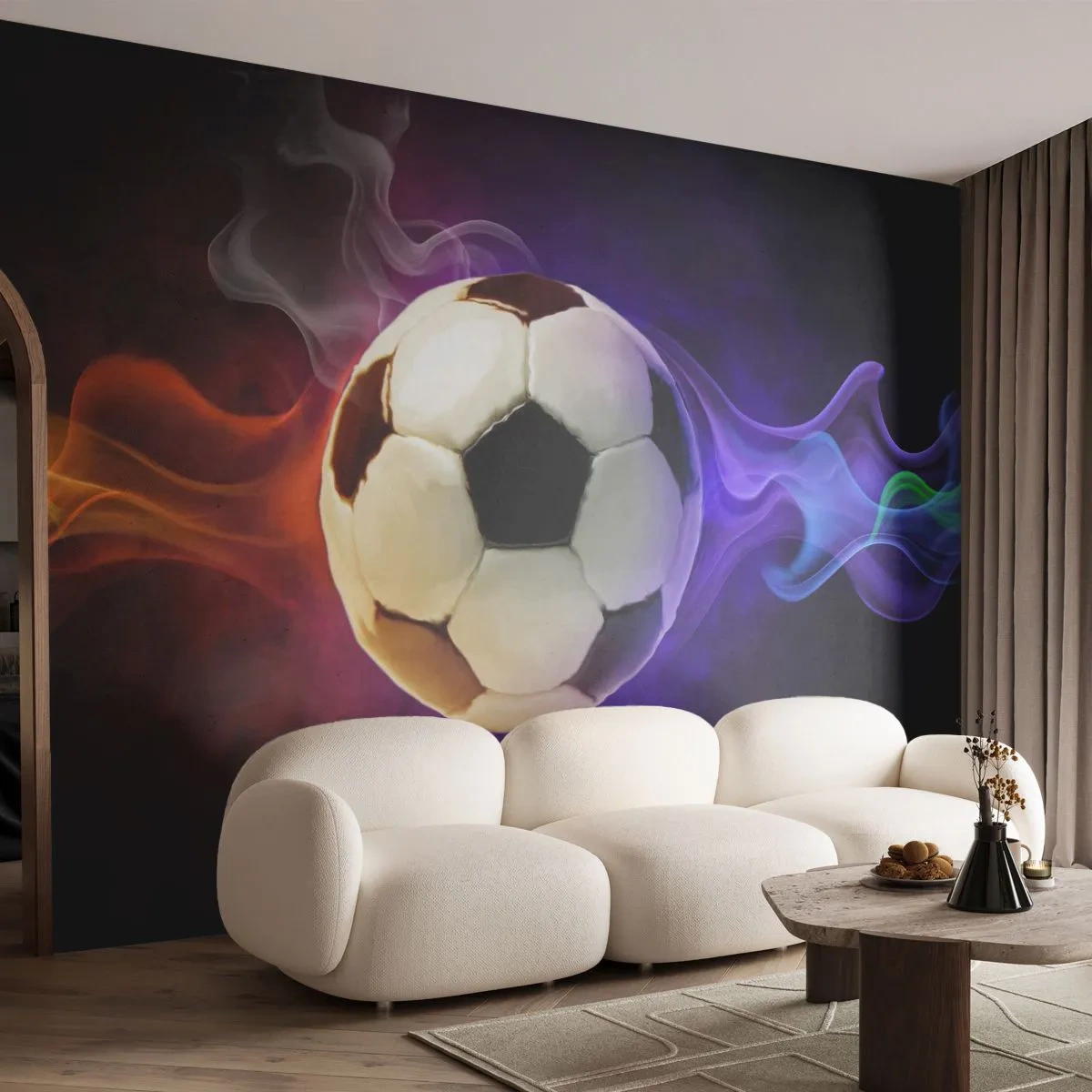 Fotótapéta Premium Sand - A játék varázsereje - Absztrakció, Sport, Futball - 100x70 cm