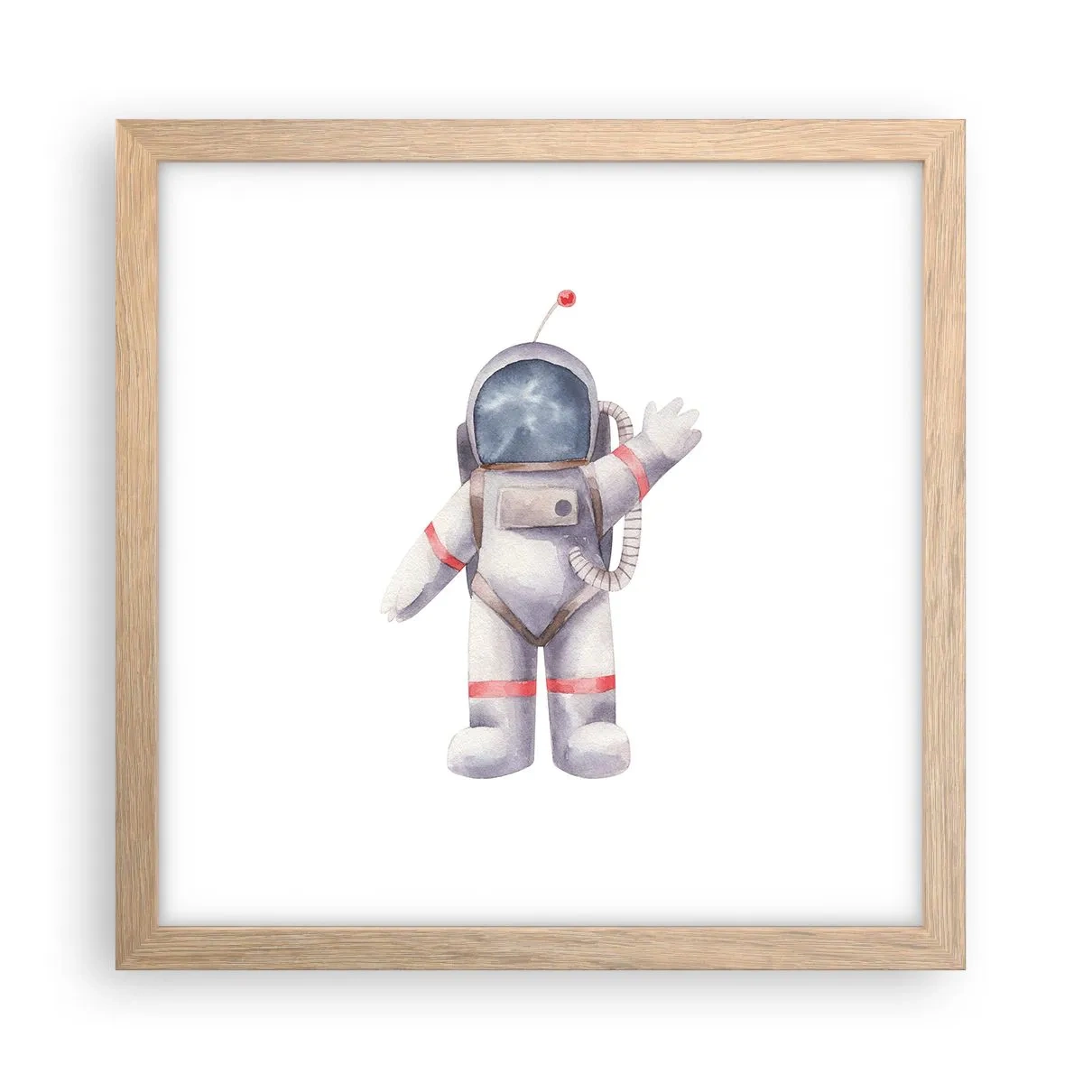 Poszter világos tölgy keretben - Akkor szia! - 30x30 cm