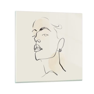 Üveg kép - Büszke tekintet - 70x70 cm