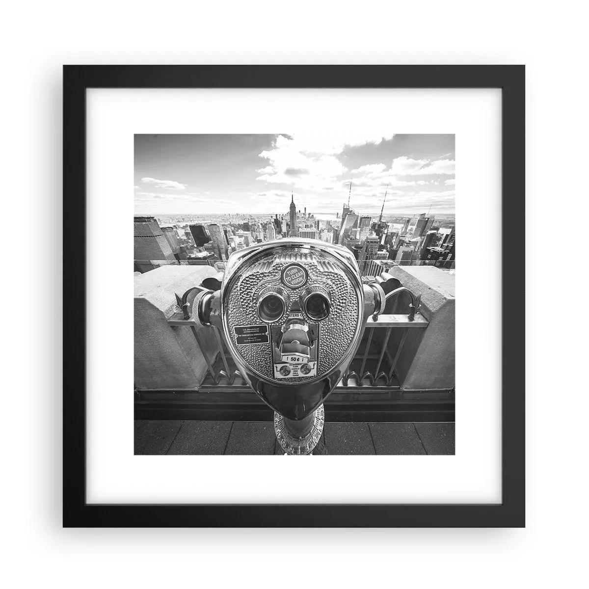 Poszter fehér keretben - A városok városa - 30x30 cm