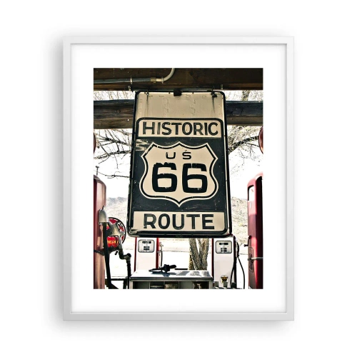 Poszter fekete keretben - Amerikai retro utazás - 40x50 cm