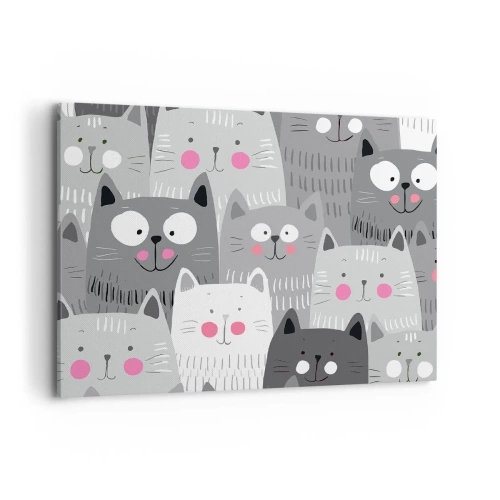 Vászonkép - A macska világa - 100x70 cm