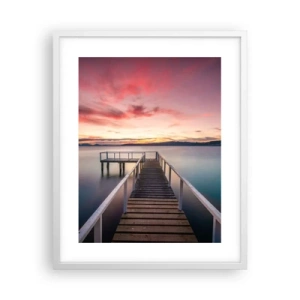 Poszter fekete keretben - Az este szelíd lángja - 40x50 cm