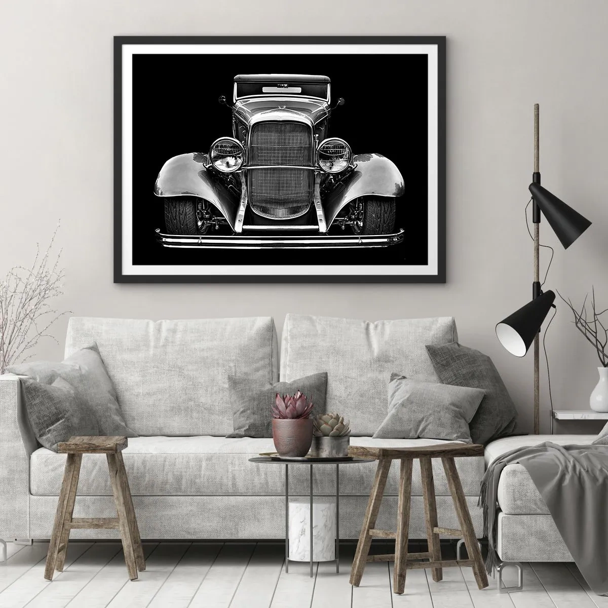 Poszter fehér keretben - Egy igazi genelman - 91x61 cm