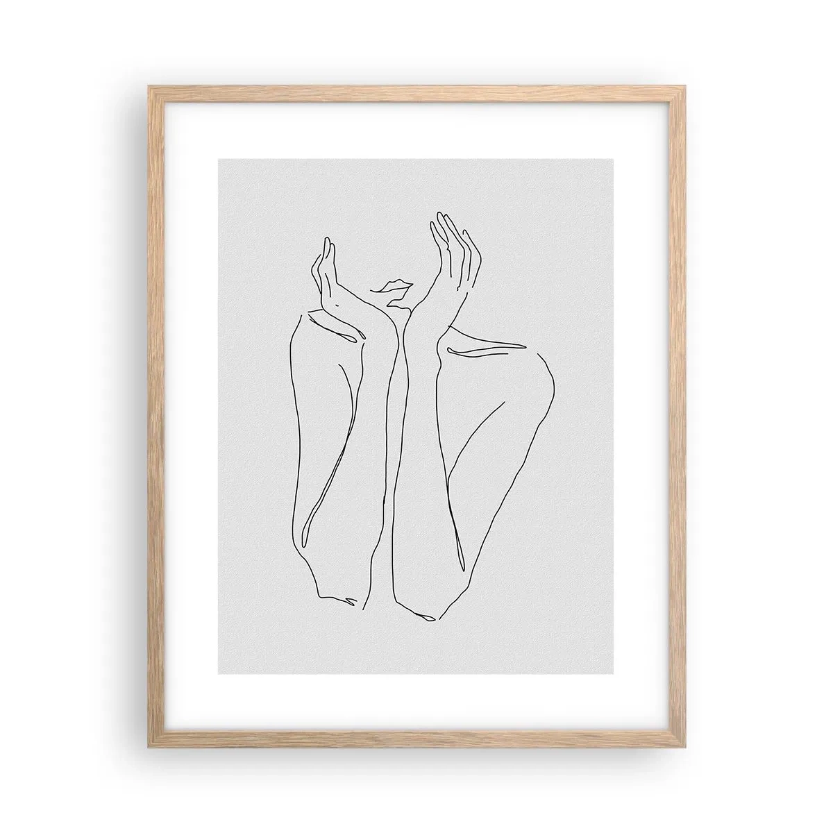 Poszter világos tölgy keretben - Amiről a lányok álmodoznak - 40x50 cm