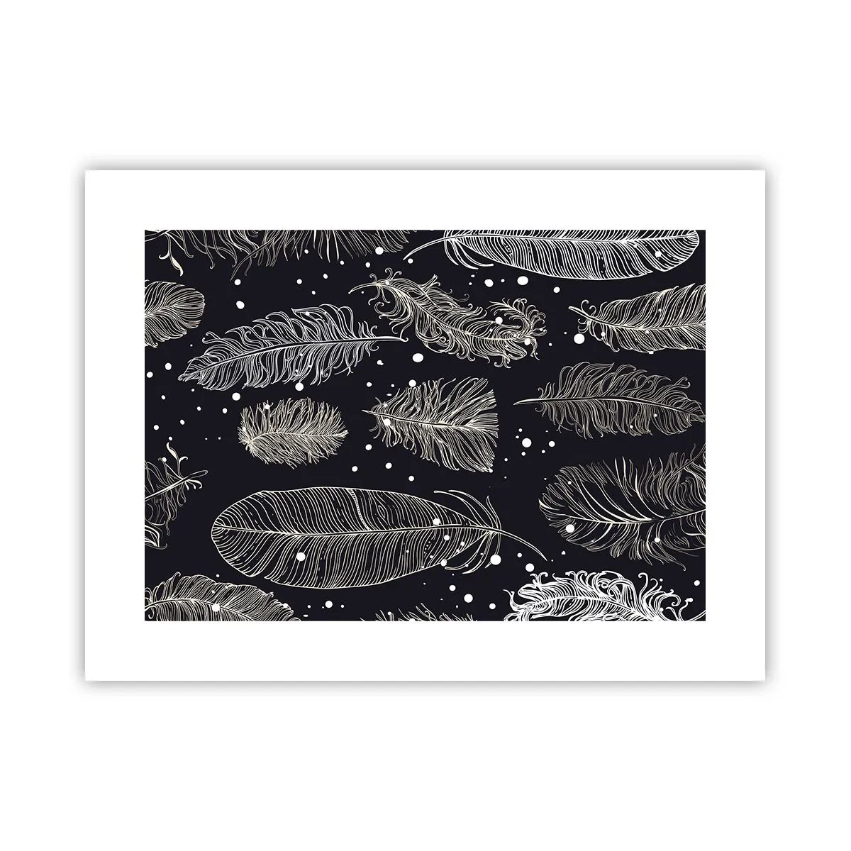 Poszter - Tollas csipke - 40x30 cm