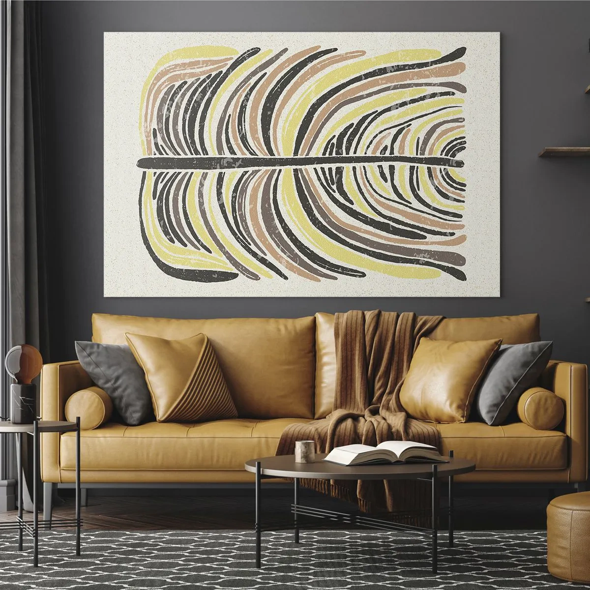 Üveg kép - Élénk absztrakció - 120x80 cm