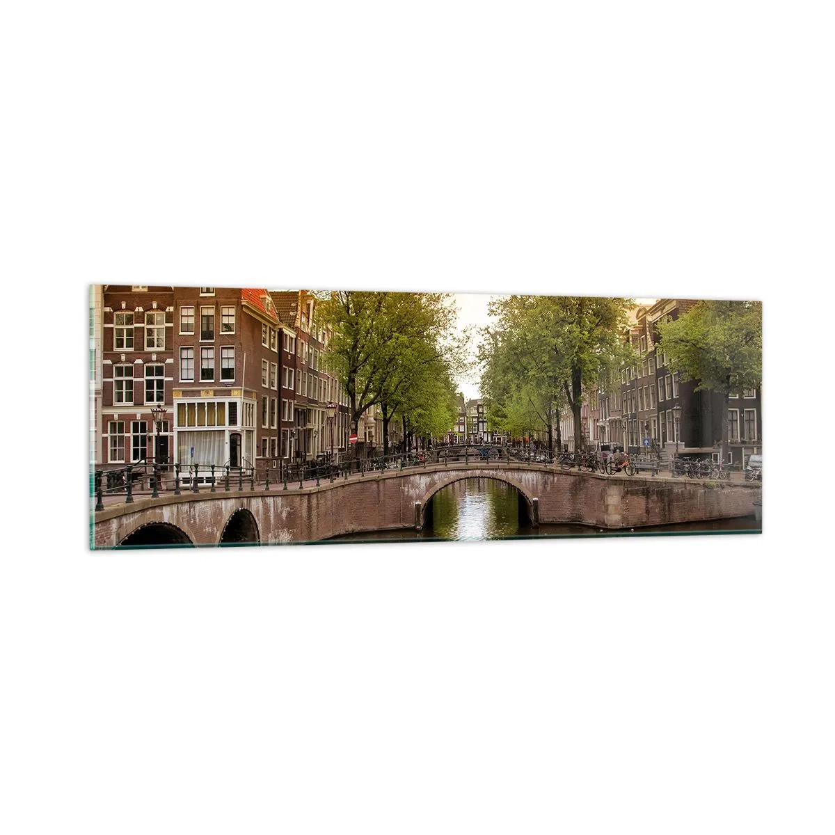 Üveg kép - Hajóval vagy biciklivel? - 90x30 cm