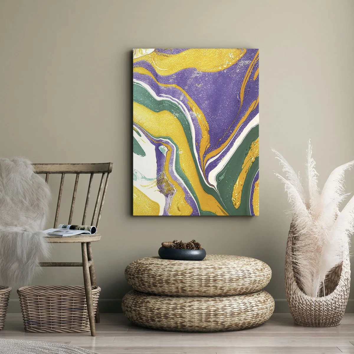 Vászonkép - Színes hullámok - 50x70 cm