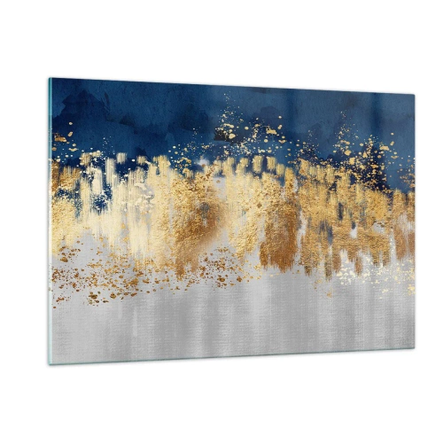 Üveg kép - Modern kompozíció csillogással - 120x80 cm