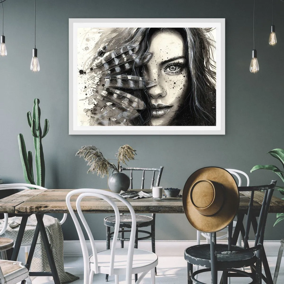 Poszter fekete keretben - Vad gyönyör - 100x70 cm