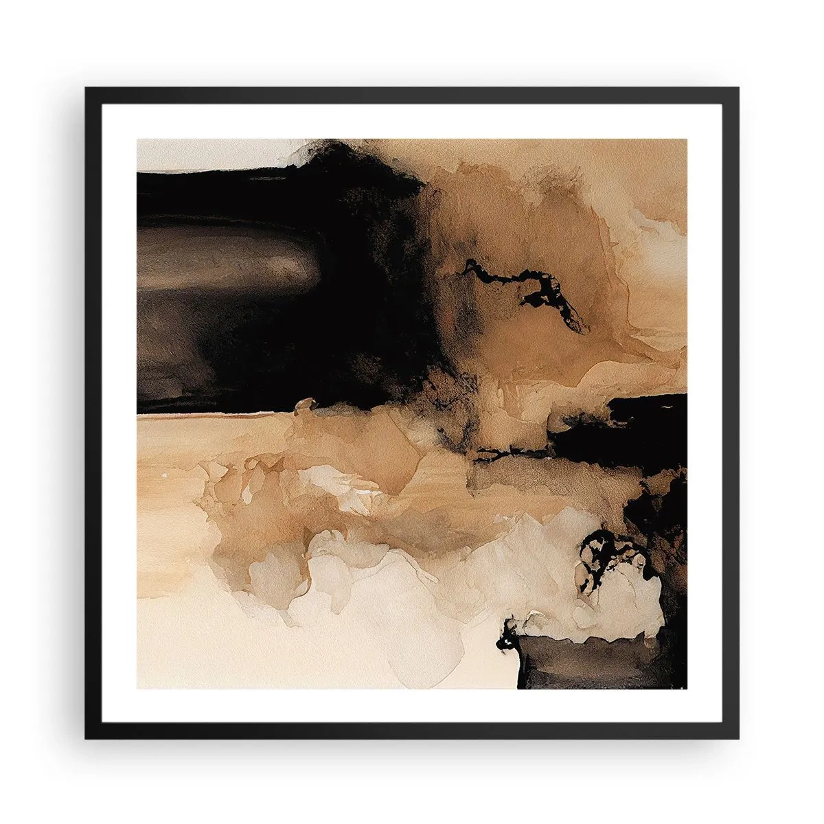 Poszter fehér keretben - Egy érdekes absztrakció - 60x60 cm