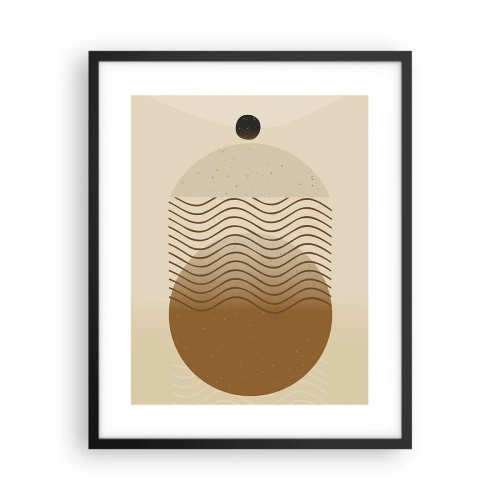 Poszter fehér keretben - A geometriai formák eredetéről - 40x50 cm