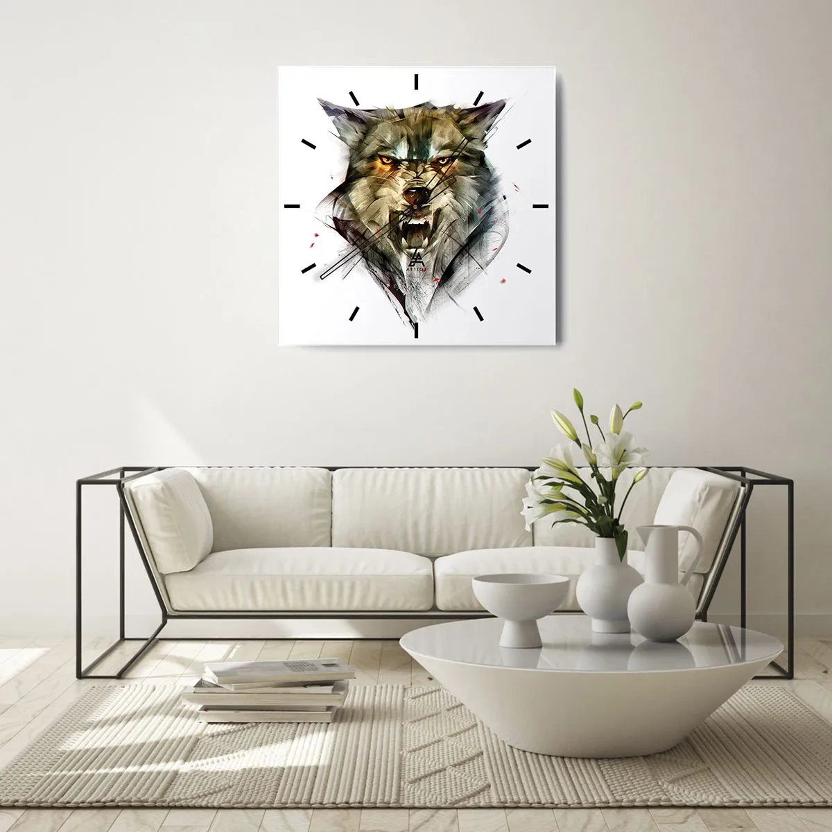 Falióra, Óra - Egy lépést sem! - 40x40 cm