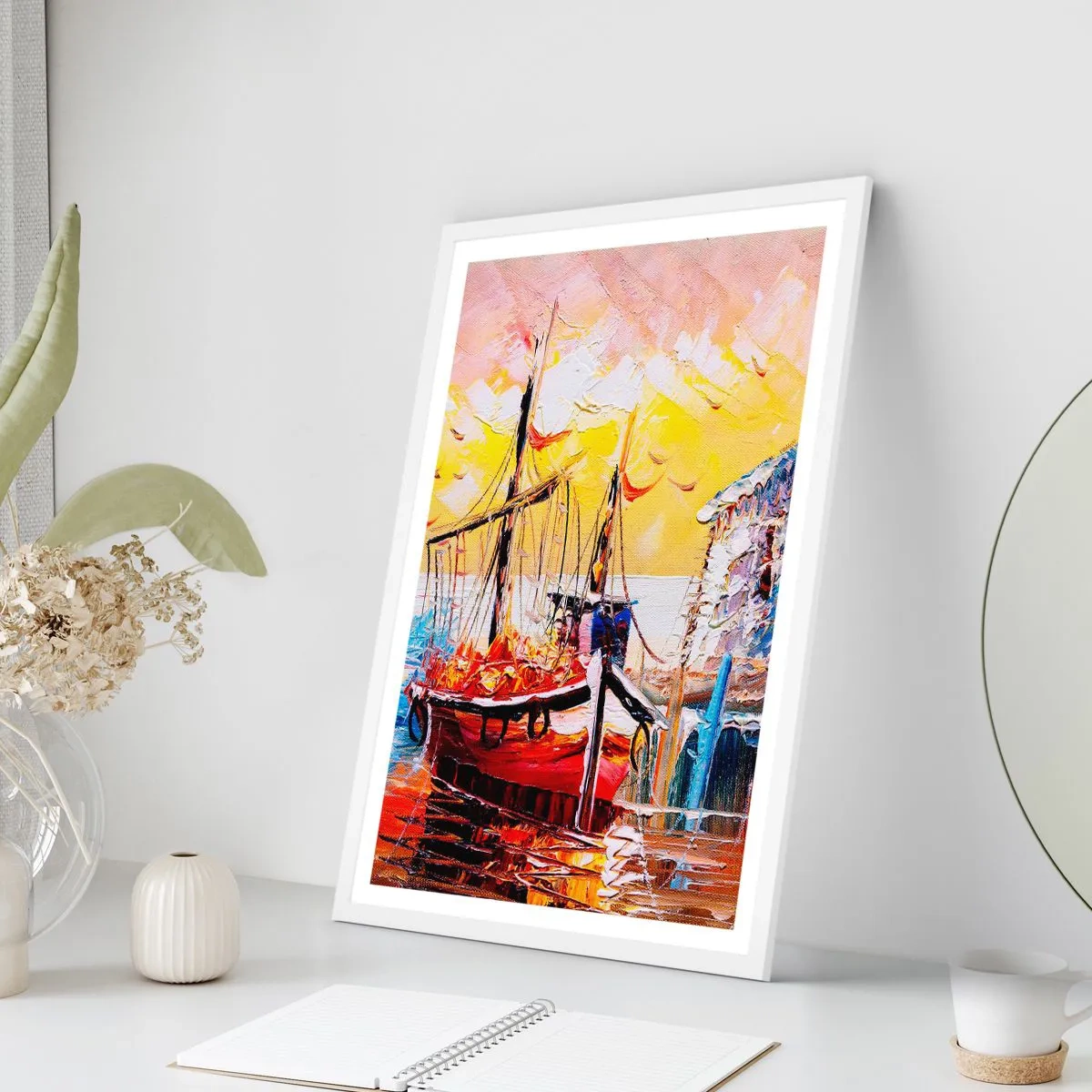 Poszter fekete keretben - Boldog visszatérés - 50x70 cm