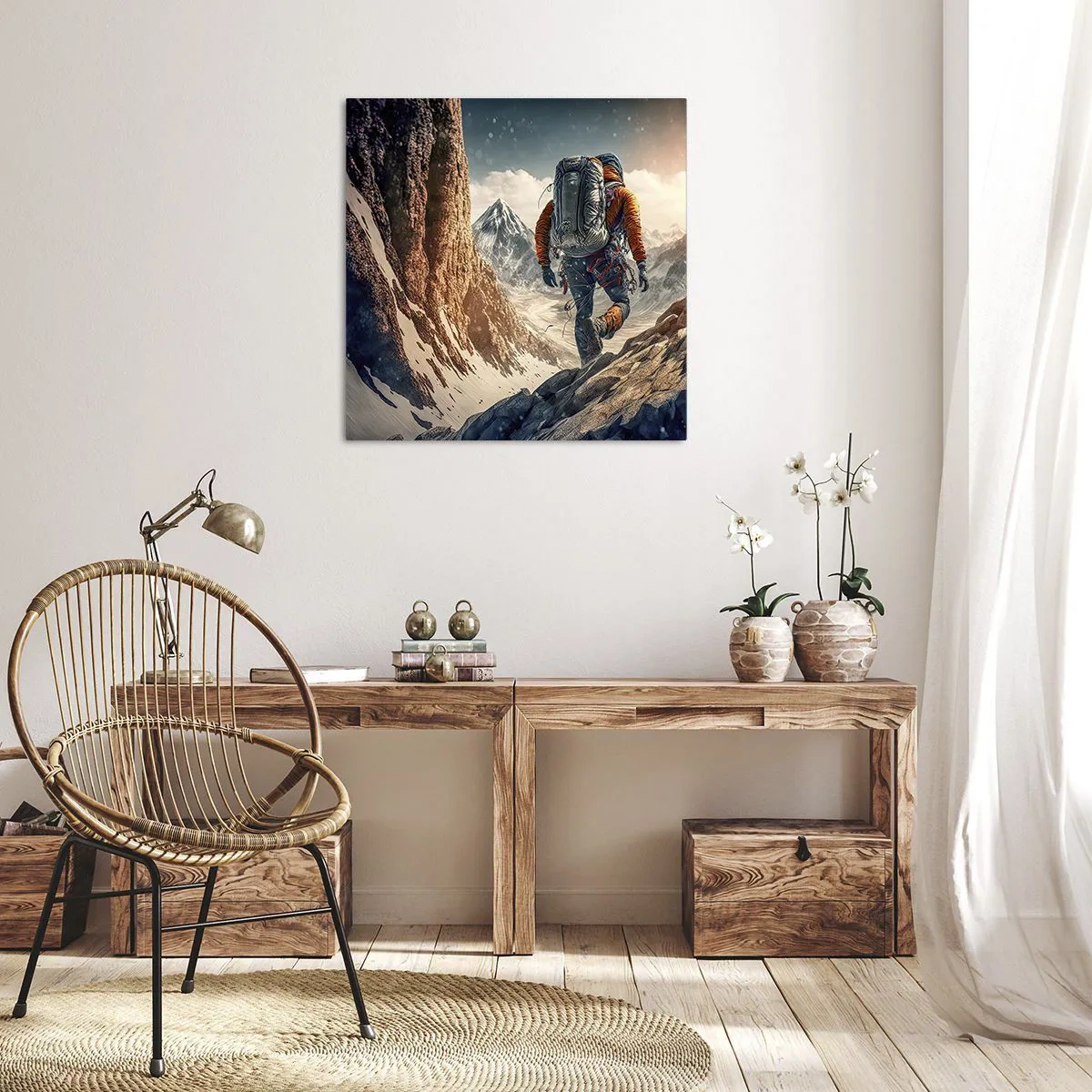 Vászonkép - Magányos harcos - 40x40 cm
