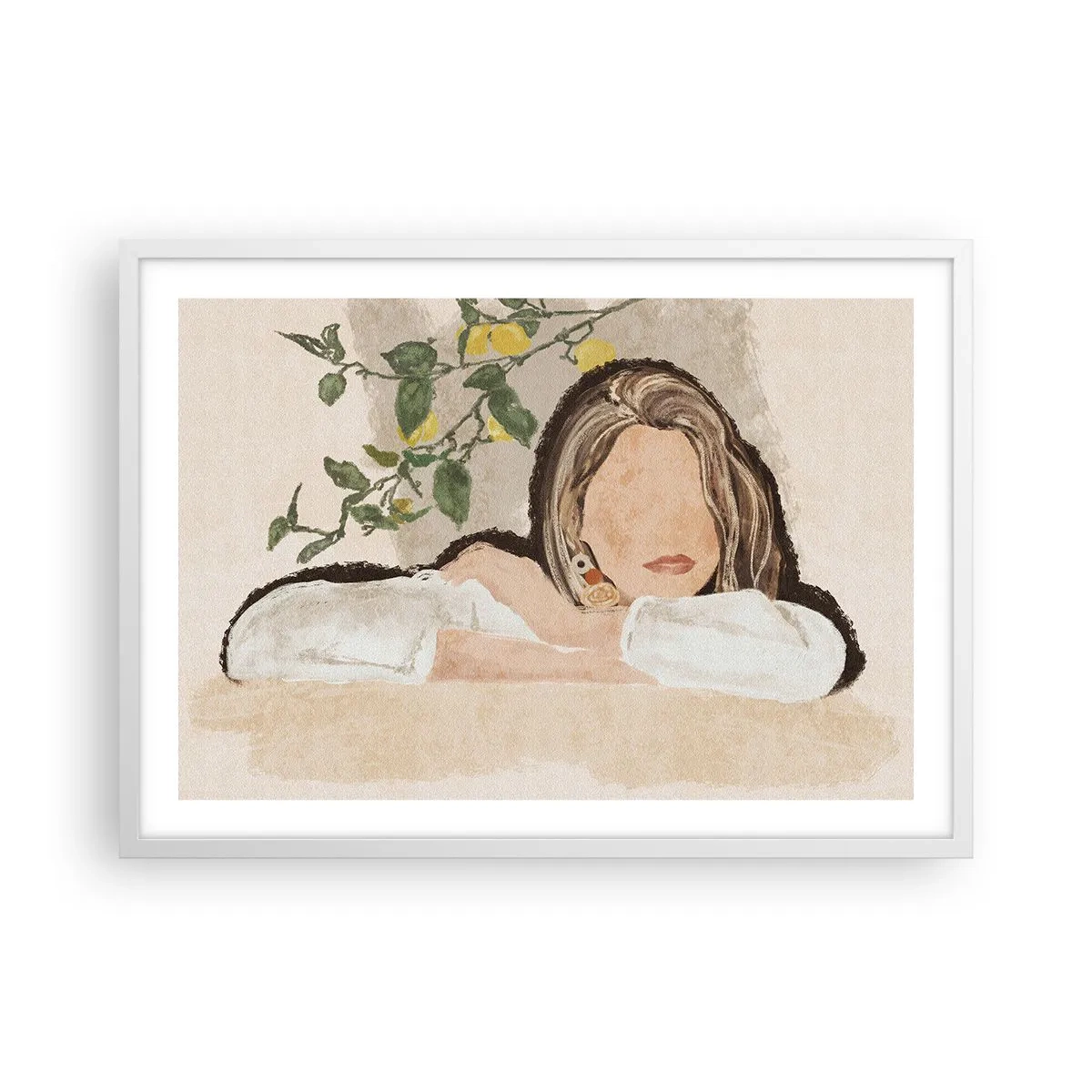 Poszter fekete keretben - Déli szépség - 70x50 cm