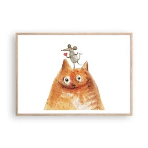 Poszter világos tölgy keretben - A szerelem paradoxonjai - 100x70 cm