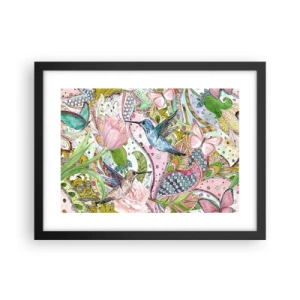 Poszter fehér keretben - Szőlőbe gabalyodva - 40x30 cm