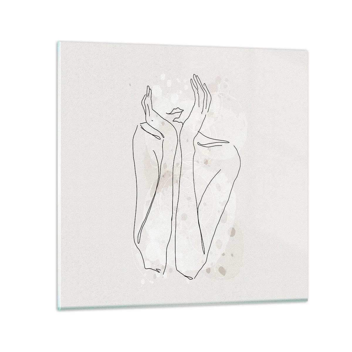 Üveg kép - Várva-várt pillanat - 30x30 cm