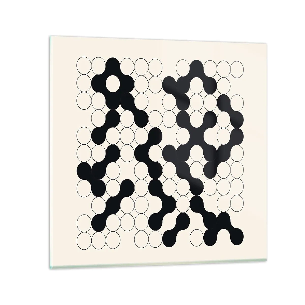 Üveg kép - Kínai játék - variáció - 50x50 cm