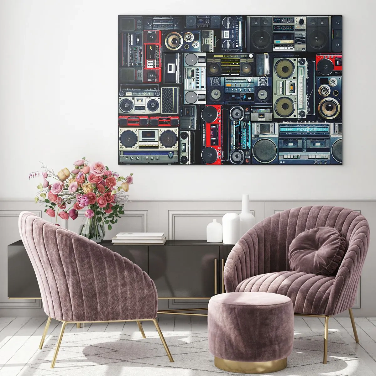 Üveg kép - A 80-as évek nosztalgiája - 100x70 cm