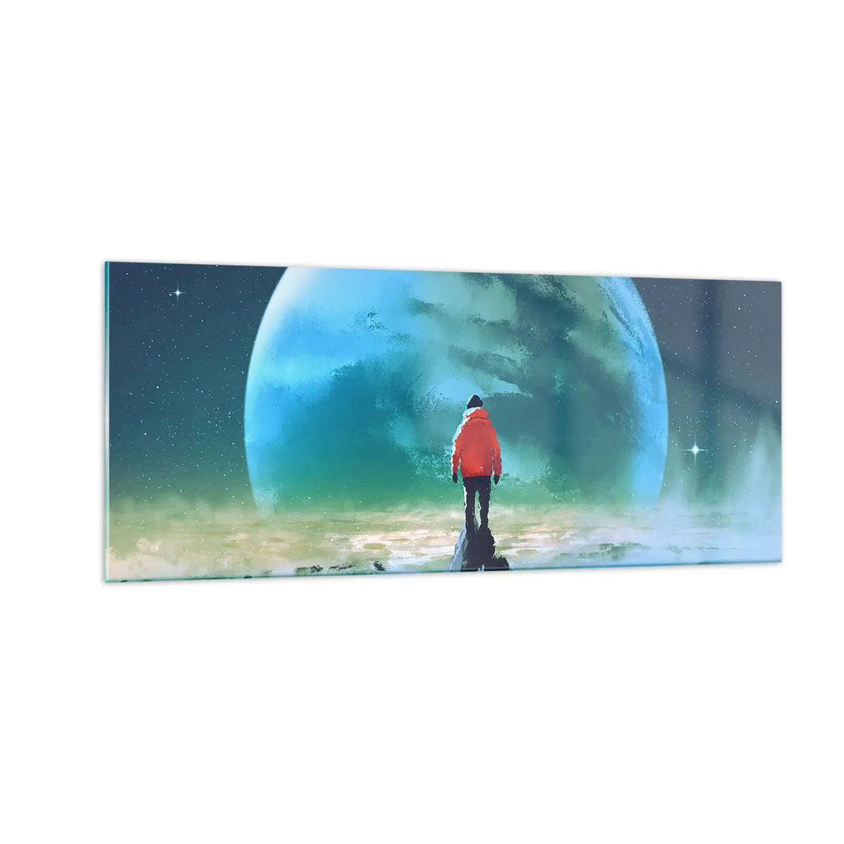 Üveg kép - Az új föld felfedezője - 100x40 cm