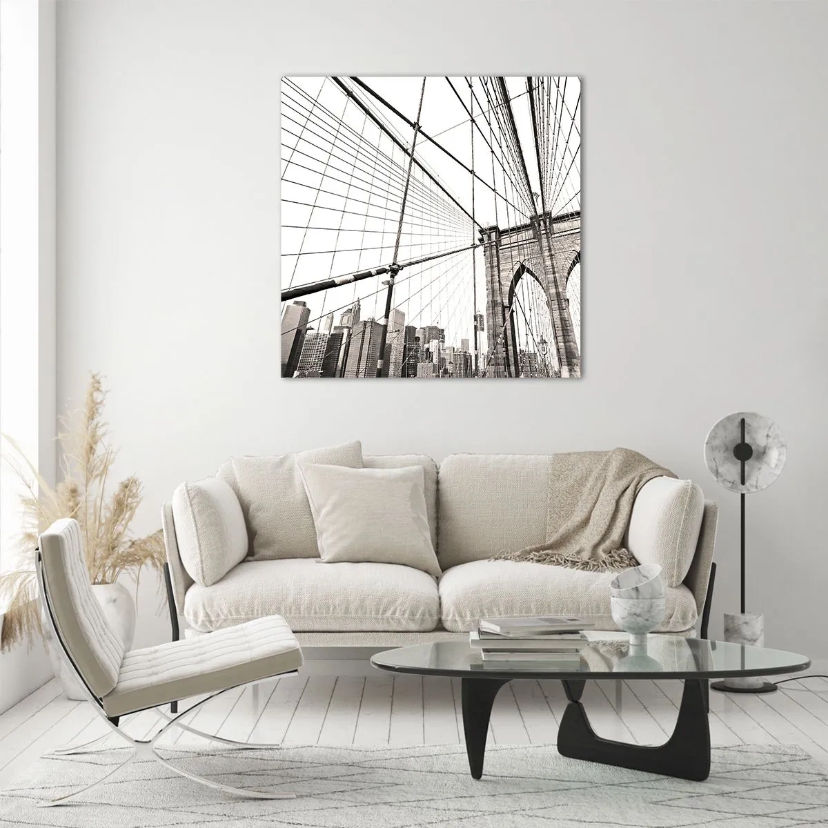 Üveg kép - New York-i katedrális - 30x30 cm