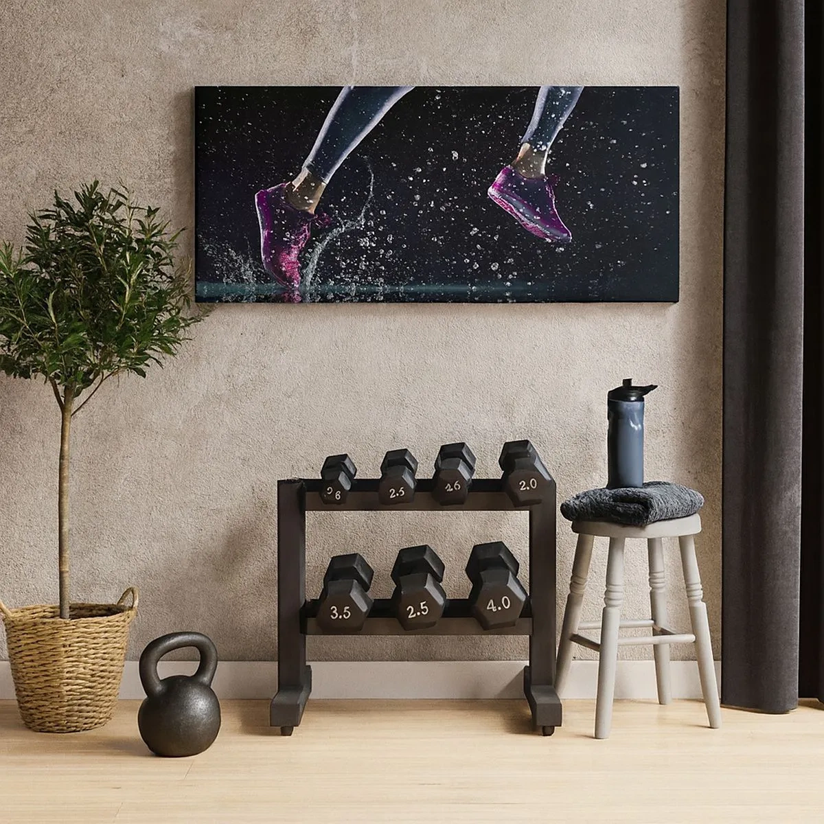 Vászonkép - Amennyi erő van a lábakban - 100x40 cm