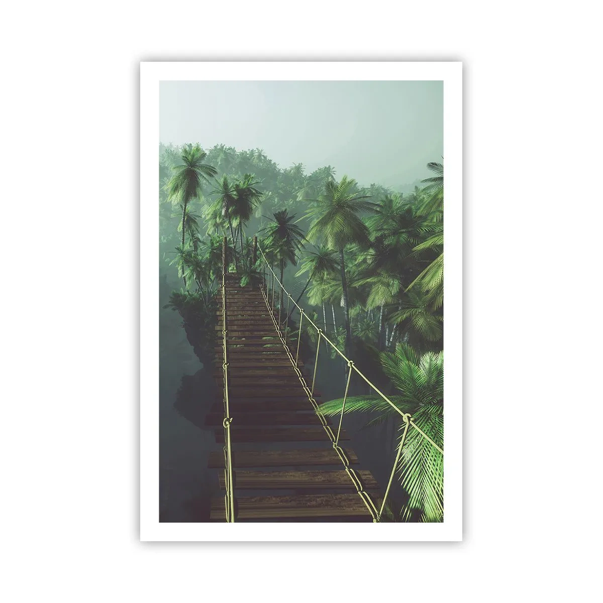 Poszter - A zöldellő hullámok felett - 61x91 cm