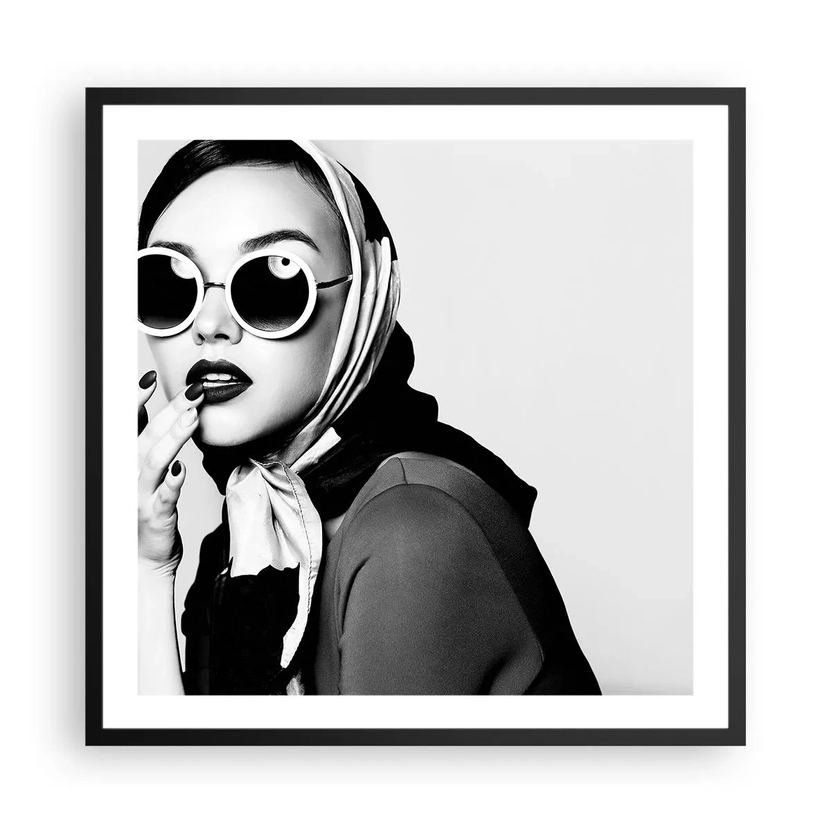 Poszter fehér keretben - Üdvözlet a 60-as évekből - 60x60 cm