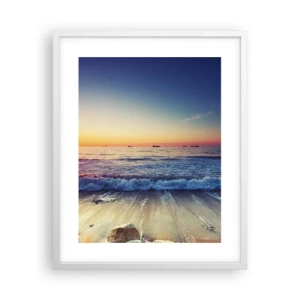 Poszter fekete keretben - Mi a helyzet a horizonton túl? - 40x50 cm