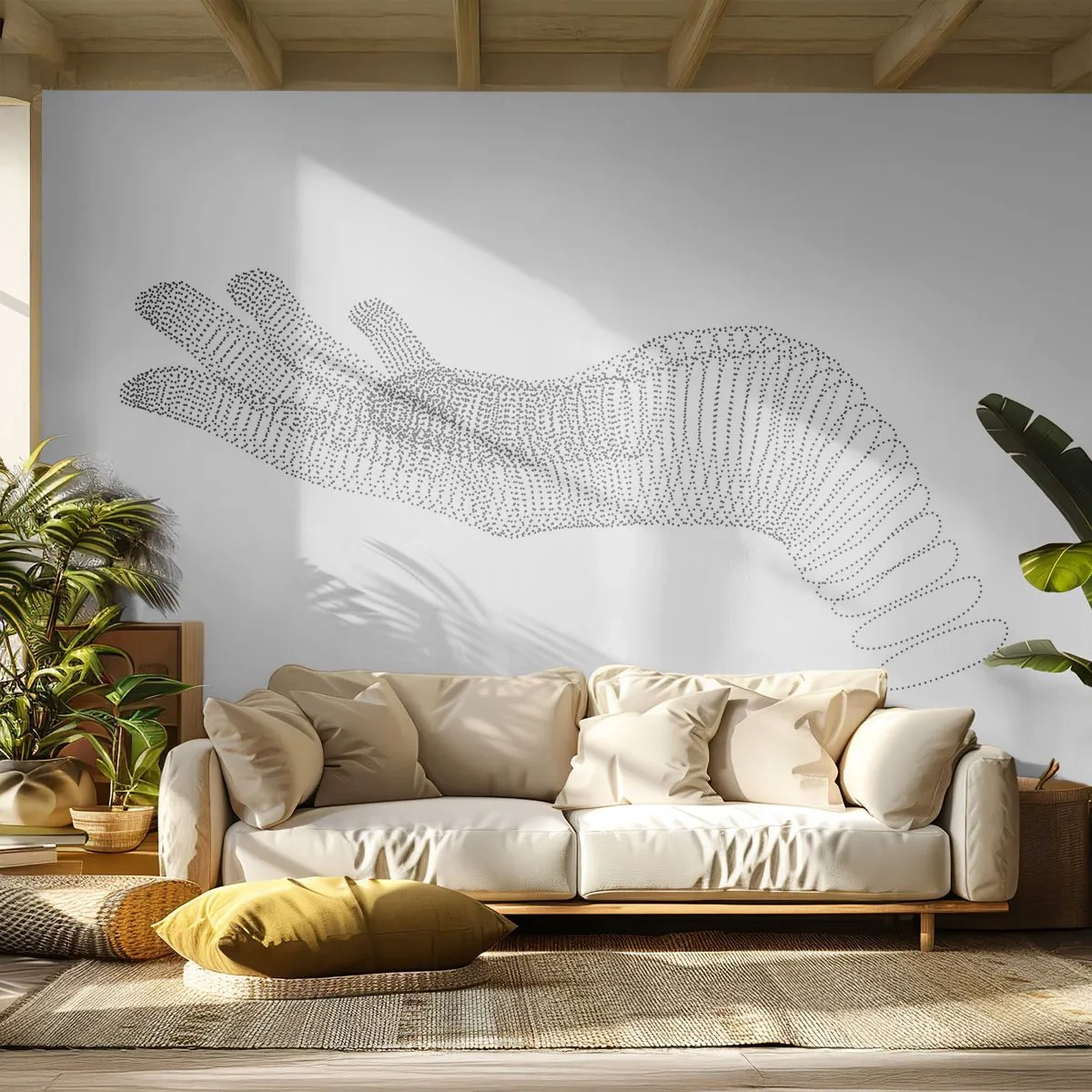 Fotótapéta Premium Canvas - Rugalmas kéz - Absztrakció, Grafika, Kéz - 250x175 cm