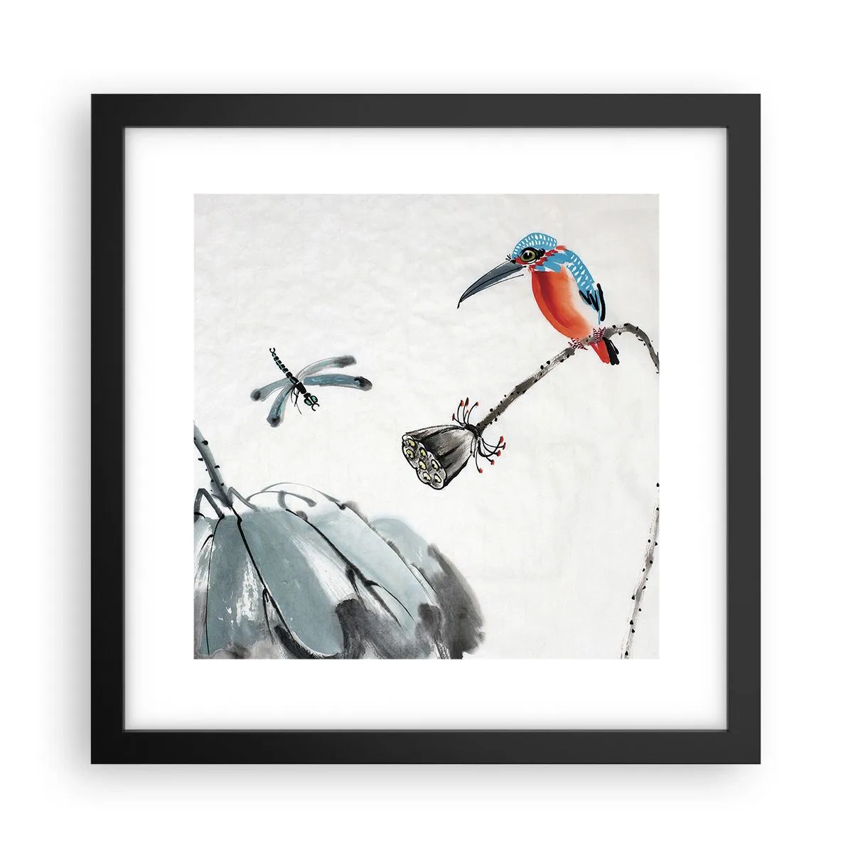 Poszter fehér keretben - A rét élete - 30x30 cm