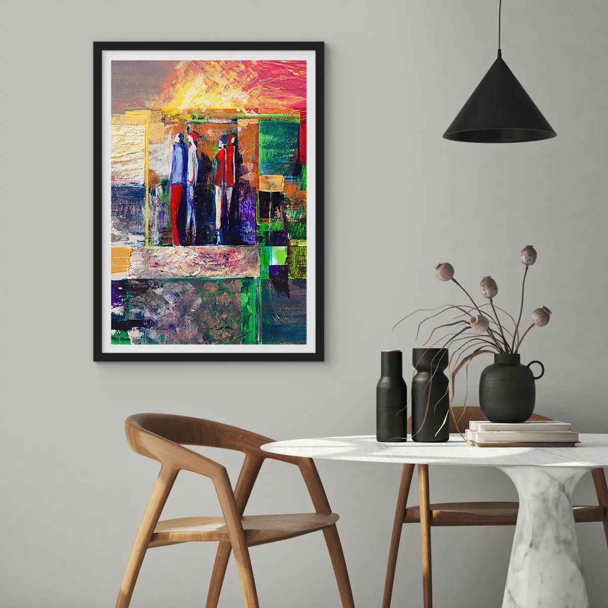 Poszter fehér keretben - Kapcsolatok és érzelmek - 30x40 cm