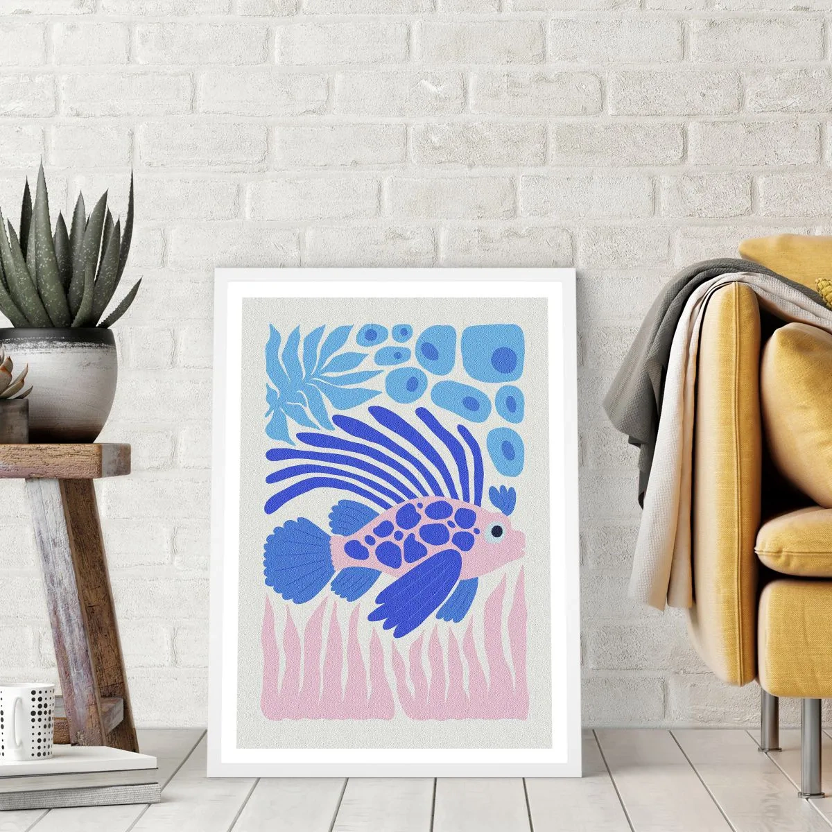 Poszter fekete keretben - Elemében - 30x40 cm