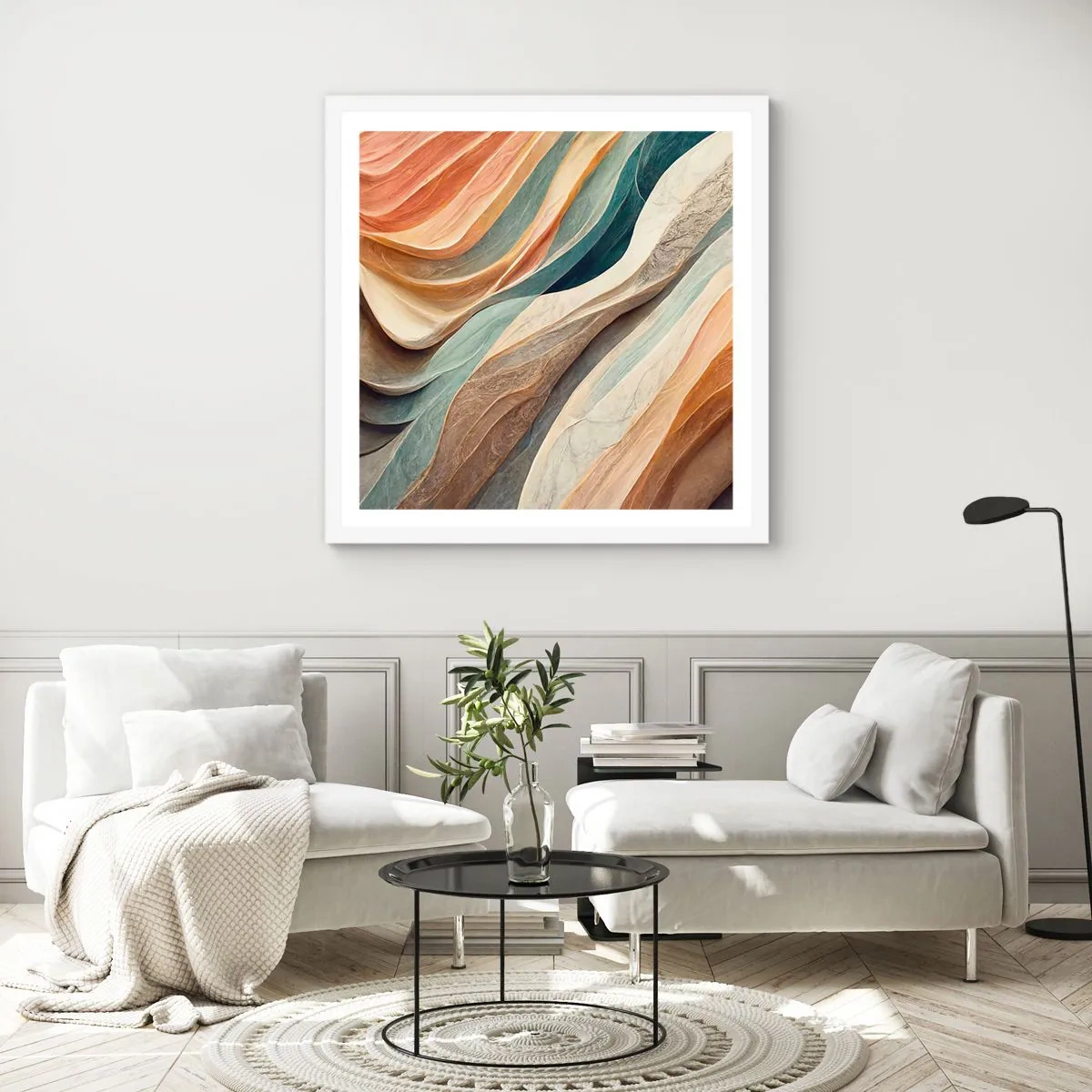 Poszter fekete keretben - Változás előtti pillanat - 60x60 cm