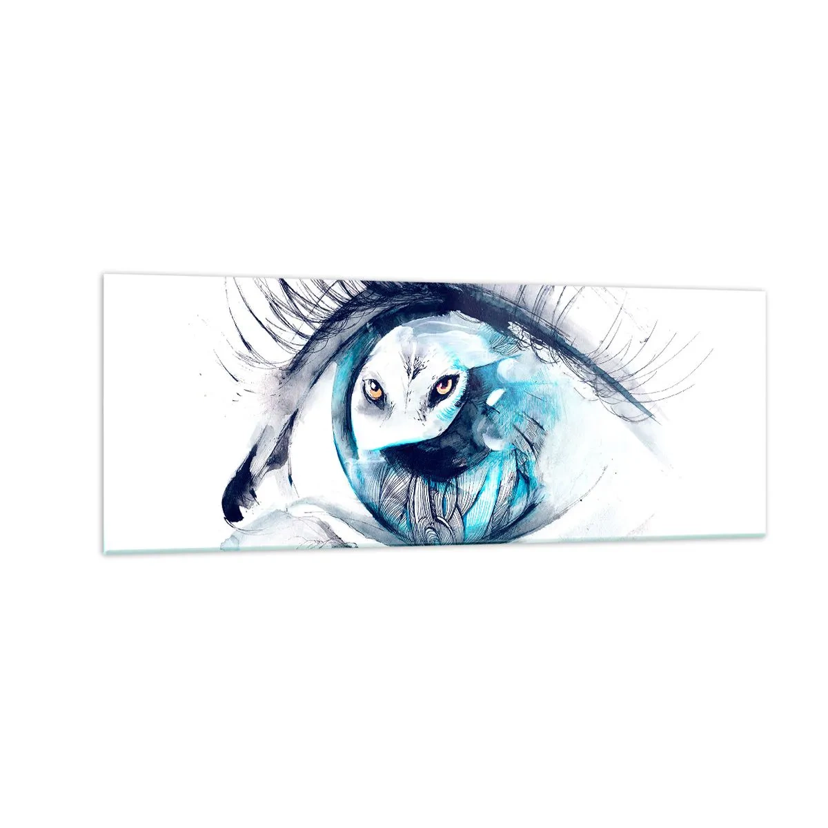 Üveg kép - Szemtől szembe a vadonnal - 140x50 cm