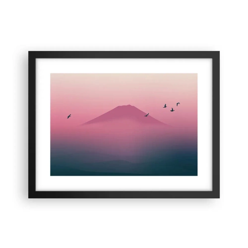 Poszter fehér keretben - Vándorok a felhők felett - 40x30 cm