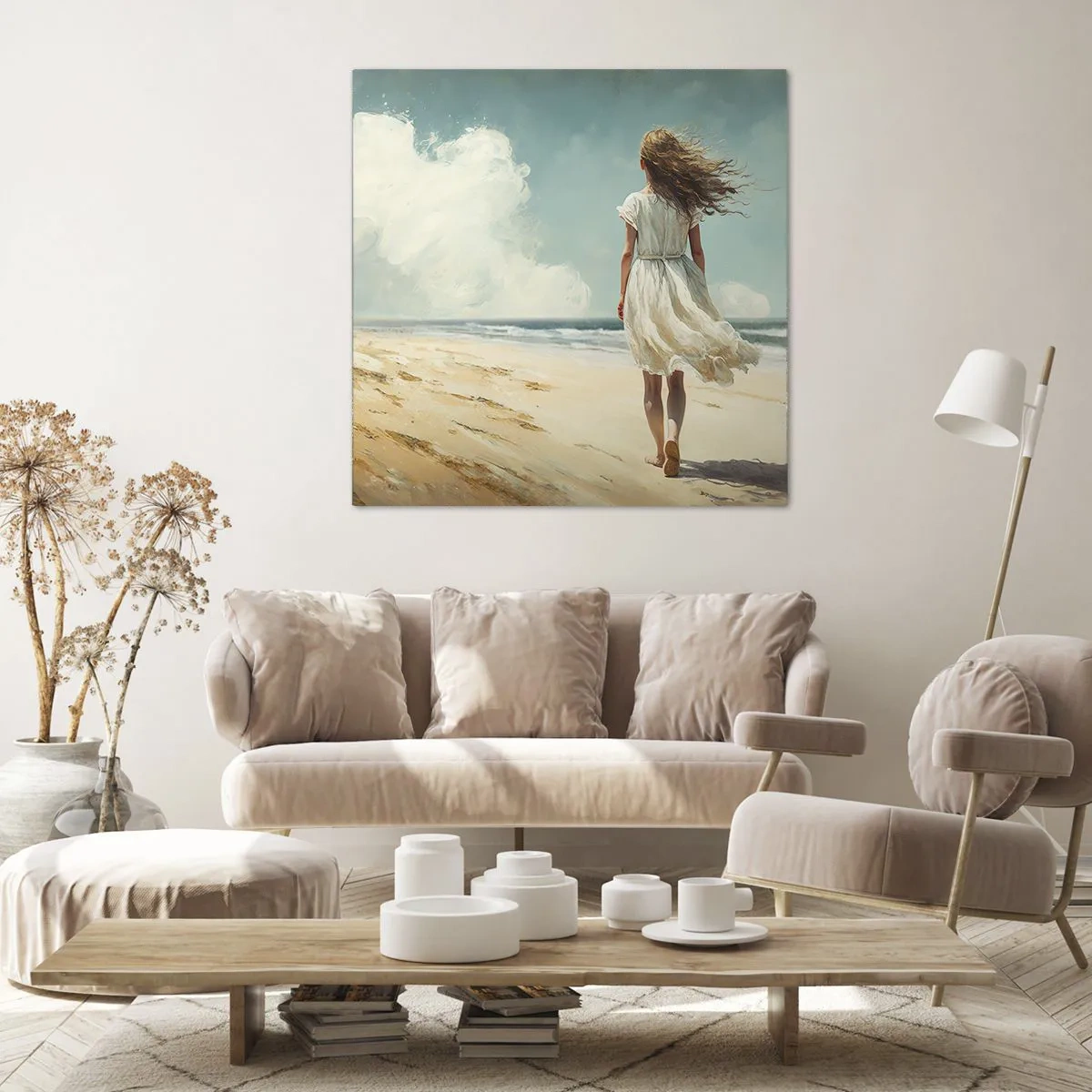 Vászonkép - Találkozás a nappal és a széllel - 50x50 cm