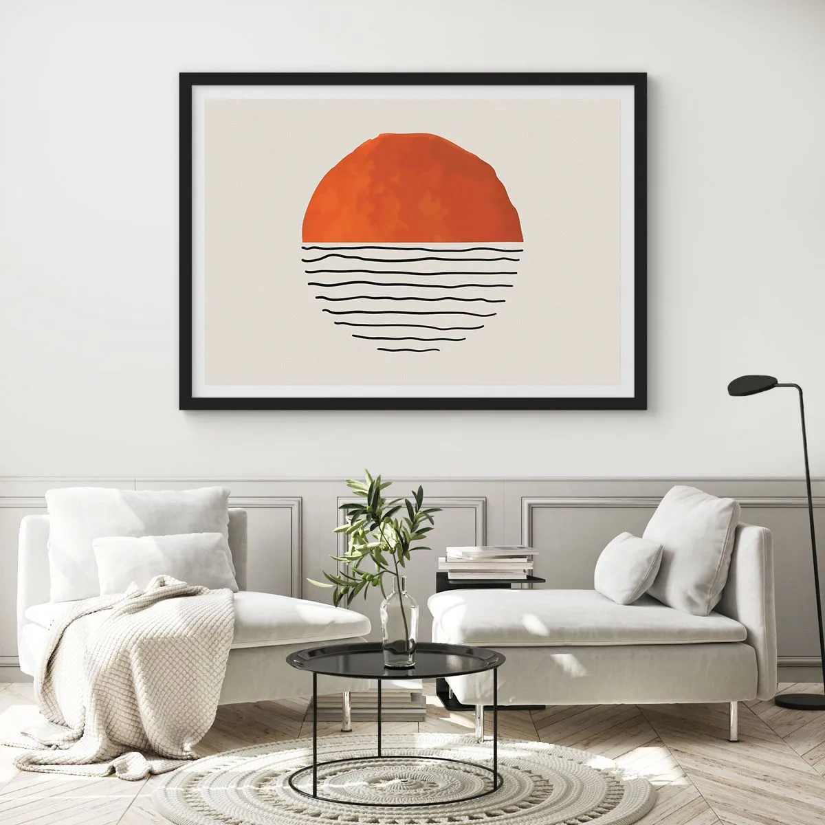 Poszter fehér keretben - Japán hangulatban - 100x70 cm