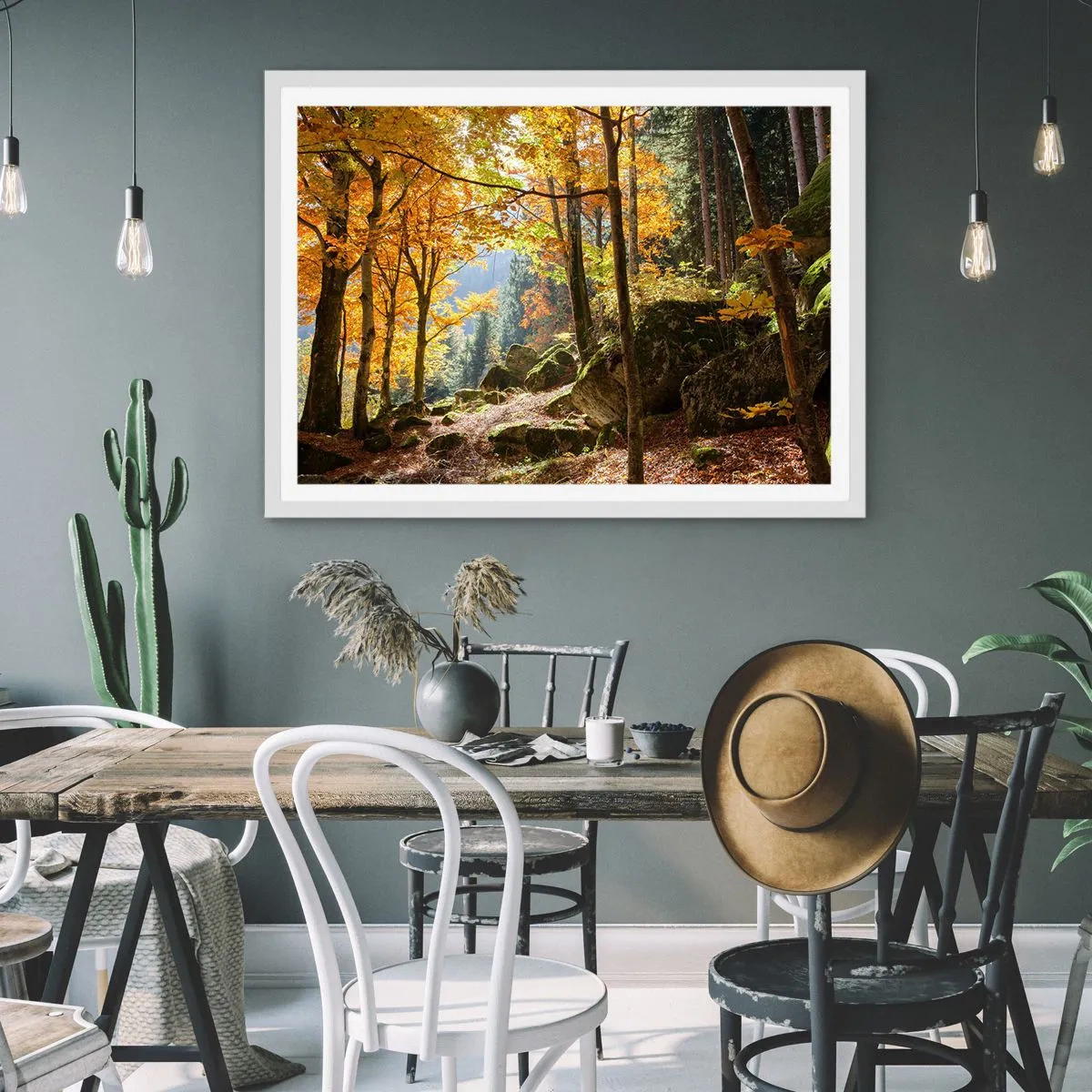 Poszter fekete keretben - Itt az ideje a pihenésnek - 50x40 cm