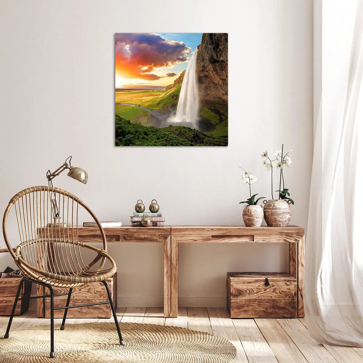 Vászonkép - Az izlandi nyár - 50x50 cm