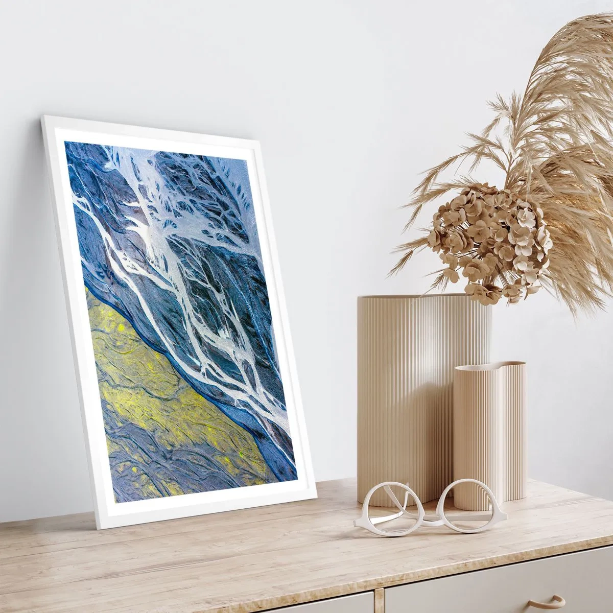 Poszter fekete keretben - A természet barlangrajzai - 30x40 cm