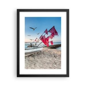 Poszter fehér keretben - Megérdemelt pihenés - 30x40 cm