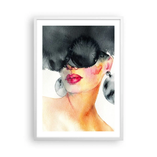 Poszter fekete keretben - Az elegancia titka - 50x70 cm