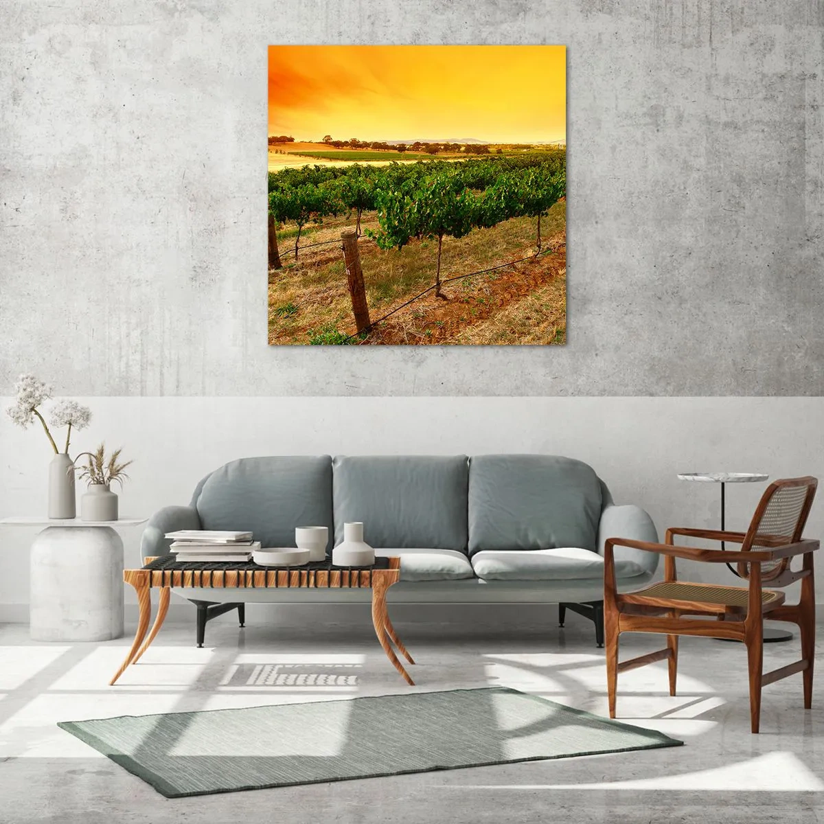 Üveg kép - Inni a napot - 70x70 cm