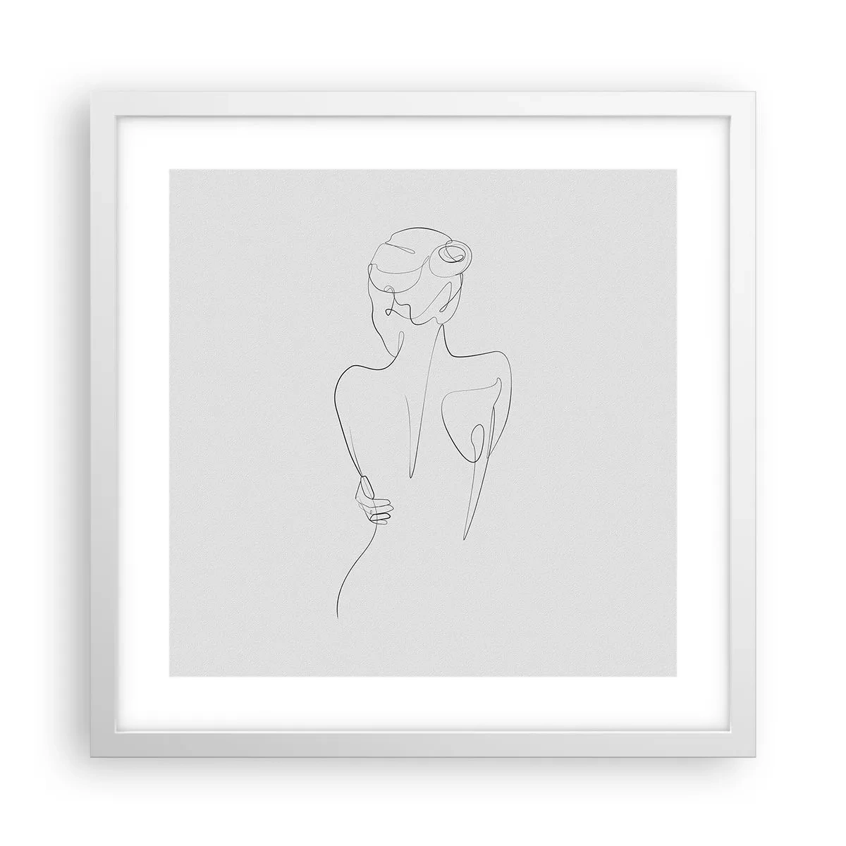 Poszter fekete keretben - Testzene - 40x40 cm